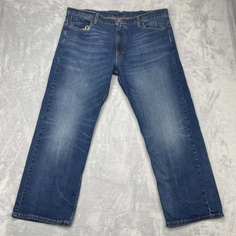 Levi's 569 Jeans Mens 40x32‎ (42x31) Blue Denim Red Tab Straight Leg Americana